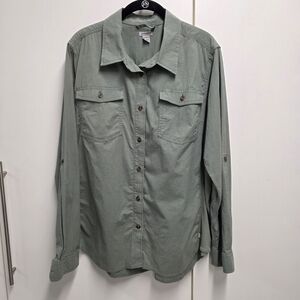 Carhartt Gray Button-Up Shirt